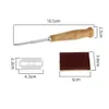 Новые формы для выпечки Деревянный резак для хлеба Лезвия для французского хлеба Кухонные гаджеты Деревянная длинная ручка Аксессуары для выпечки Европейский стиль Изогнутая арка Нож для тостов