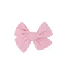 Simpatici fermagli per capelli in lino solido per ragazze Boutique tornanti Barrettes copricapo fermagli per bowknot accessori per capelli per bambini regalo BJ