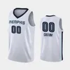 Memphis''Grizzlies''Men Brandon Clarke Ja Morant Dillon Brooks Jaren Jackson Jonas Valanciunas Camisa personalizada branca da associação