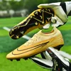 Dress Shoes Color Men FGTF Soccer Professional Long Nails Football Boots AntiSlip Outdoor Training Ankle Cleats Sneakers 231207