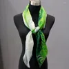 Foulards Foulard en soie de mûrier carré cachemire laine Bandana étole femmes châles de luxe Hijab Foulard enveloppes Bufanda hiver Poncho