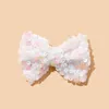 Hair Accessories 1Pcs Girls Clips For Cute Sequin Solid Colors Bowknot Kids Lovely Hairpins Fashion