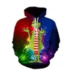 Nieuwe Designer Kerstgroen bontmonster 3D digitaal bedrukte herenhoodie met capuchon Geqilin groen hoofd Europa en de Verenigde Staten