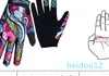 Print Screen Warm Gel Padded Shockproof Durable Cycling Gloves Winter Long Finger Gloves