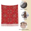 Schals mit Paisley-Muster, Tücher, Damen-Winter, großer langer Schal, roter Boho-Pashmina-Schal