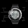 Wristwatches Fashion Student Electronic Watch Multifunctional Outdoor Sports Luminous Waterproof Clock Mens Silicone Strap Digital