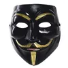 Kerstversiering Hackers Masker Wit V For Vendetta Halloween Gezichtskostuum Cosplay Party 231207