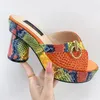 Dress Shoes Fashionable Top Italian Designers 2023 Luxury Round Toe Bright Diamond Snake Print Summer Women's With High Heels