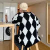 Heren Truien Herfst Winter Gebreide Mannen Mode Casual Breien Kleding O Hals Truien Heren Warme Geometrische Trui Man D03