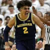 Özel Michigan Basketbol Formaları Olivier Nkamhoua Nimari Burnett Dug McDaniel Jace Howard Tepsi Jackson Jaelin Llewellyn Terrance Williams II Olivier Nkamhoua