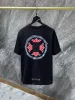 T-shirts 2023 Designers Chromes Heart Mens T-shirts Classic Crew Neck Casual Horseshoe Sanskrit Cross Pattern Tees Men Tshirts Szie S-XL