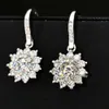 Baifu Jewelry – boucles d'oreilles en moissanite, coupe portugaise Def Vvs Halo, or 18 carats