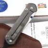 Chris Reeve Sebenza 21/25 couteau pliant en titane, lame Tanto D2/S35VN, pour Camping en plein air, EDC, couteau de chasse et de survie, outil