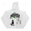 Erkek Hoodies Sweatshirts Beyaz Rahat Rahat Baskı Fermuarı Sokak Sonbahar/Kış Harajuku Hoodie Kadınlar Top Spor Y2K 231206