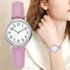 Montres-bracelets Japon Mouvement Femmes Quartz Fine Montre 2023 Mode Facile à lire Chiffres arabes Simple-Dial Femmes Montres Montre Femme