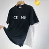 Camicie da donna 2023 marca alla moda di moda CE Lettere stampate per uomini e donne perdono il collo rotondo casual a maniche corte corta Hip-hop Street