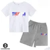 Ensembles de vêtements Marque Trapstar Tshirt Enfants Vêtements Garçon Survêtement Ensemble Harajuku Tops Tee Drôle Hip Hop Couleur T Shirtbeach Shorts Occasionnels Dr Dhfrt