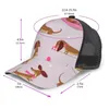 Ball Caps Mesh Baseball Cap Men Men Cute Cartoon Dachshund Dad Hat Unisex Hip Hop Outdoor Gorras