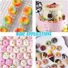 Mini Donut Silicone Candy Mold 48-Cavities Gummy Ring Molds Nonstick Food Grad Mold For Candies Chocolate Ring Gummy Candy