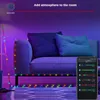 Andra evenemangsfestleveranser 10m/20m Idealisk LED -ljus App Intelligent USB Magic Leather Wire Light Garland LED Light String inomhus eller utomhusträd Ljusdekor 231207