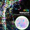 Décorations de Noël Guirlande lumineuse LED intelligente Bluetooth/Wifi RGB guirlande lumineuse pour chambre feston arbre de noël fête lampe de décoration extérieure 231207