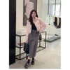 Miu2023 Autumn/winter New Pink Flip Neck Short Bread Down Coat the Cutest of the Season