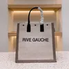 Дизайнерская сумка Модная женская сумка Rive Gauche Tote Сумка для покупок Сумка из верхнего белья Большая пляжная сумка Дизайнерская дорожная сумка через плечо Сумка Кошелек 001