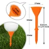 Golf-Tees, 50 Stück, Upgrade unzerbrechlicher 8 m großer Kunststoff-Golf-Tees, 3 1/4 Zoll, reduziert Reibung, Seitenspin-Tee für Golfübungen, 231207