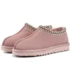 2024 Femmes Hiver Tasman Pantoufles Tazz Designer Uggit Fourrure Diapositives Australie Châtaignier Noir Rose Doux Résistant Au Froid Épais Fond Plateforme Sandales Chaussures