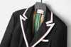 Мужские костюмы Пиджаки Костюм с буквенным принтом Верх из хлопка и льна Модное пальто Дизайнерская куртка Деловой повседневный облегающий формальный пиджак Стиль