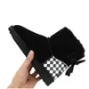 2023 Kid Ug Designer für Casual Damen mit Wolle Schaffell Booties Schneestiefel Winter Warme Hausschuhe Mini Marke Größe 21-35 Kinder