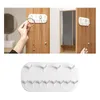 Jewelry Pouches 4PCS Self-Adhesive Wall Hanging Storage Hooks Display Organizer Earring Rings White