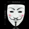 Juldekorationer Hackare Mask White V för Vendetta Halloween Face Costume Cosplay Party 231207