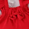 Conjuntos de roupas 0-24m nascido bebê menina roupas natal e ano laço pescoço envoltório peido casaco veludo arco cinta vestido chapéu crianças