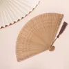 Decorative Figurines Hand Fan Vintage Portable Foldable Bamboo Handheld Silk Elegant Gift For Women Ladies Girls Japanese Room Decor