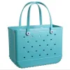 Waterproof Woman Eva Outdoor Beach Silicone Bogg Bag Tote Large Shopping Basket Bags Washable Purse Eco Jelly Candy Lady Handbags