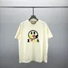 23SSデザイナーレタープリントTシャツティースウェットシャツファッションハイストリートショートストリート夏のカジュアルTシャツメンズレディースメンズクルーネックティードレスWO 3100