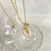 Pendant Necklaces 12 Month Birthstone With Flower Neckalce For Women Elegant White Shell Metal Birthday Gift