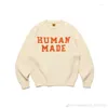 Men's Sweaters Winter Bear Print Apricot Sweater Men Women Anime Jacquard Knit Mens Clothes S s