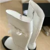 Chanells Women Boots Classic Boots Chanellies Bottom Designer Chaannel Letters Fashion Luxury Boot Bow Decoration Zipper Ouver