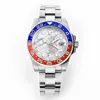 U1 Top AAA Luxury Watch Clean CF II GMT VR3186 Pepsi Automatic Mens Watches Red Blue Ceramic Bezel Black Dial 904L JubileeSteel Bracelet Super Edition Same Serial Y615