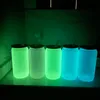 Hot selling 16oz high borosilicate glass light variable luminous UV color changing Mason cans