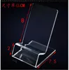 Universal General Clear Transparent Acrylic Mount Holder Display Stand visas för iPhone Samsung mobiltelefon Mobiltelefon