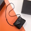 Borsa LOULOU Designer di alta qualità Portamonete con catena a spalla grande Portamonete in vera pelle di vitello Grosgrain Borse con messaggio di lusso Portafoglio Designer crossbody