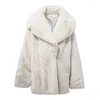 Cappotto invernale trapuntato in pelliccia da donna Cappotto invernale di media lunghezza stile pigro imitazione addensato caldo lusso leggero di fascia alta