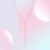Gold plated high quality cz station Y lariat necklace 2018 summer sexy women gift european women long chain gorgeous fashion jewel2057654