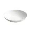 Bowls Vegetable Plates Household White Ceramic 8-inch Dining High-end Tableware Japanese Deep Soup