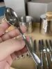 24 pezzi set di stoviglie in oro specchio posate da tavola posate in acciaio inossidabile 304 argenteria occidentale cucina cena coltello cucchiaio forchetta luce intensa