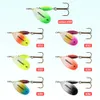 Esche Esche FISH KING Richiamo di pesca in metallo 4g 48g 7g 10g 14g Spinner Bait Duro di alta qualità Alti Gancio Attrezzatura per luccio 231206