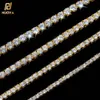 Biżuteria Hiphop Bling Diamond łańcuch tenisowy 3 mm 4 mm 5 mm 1 rzęd